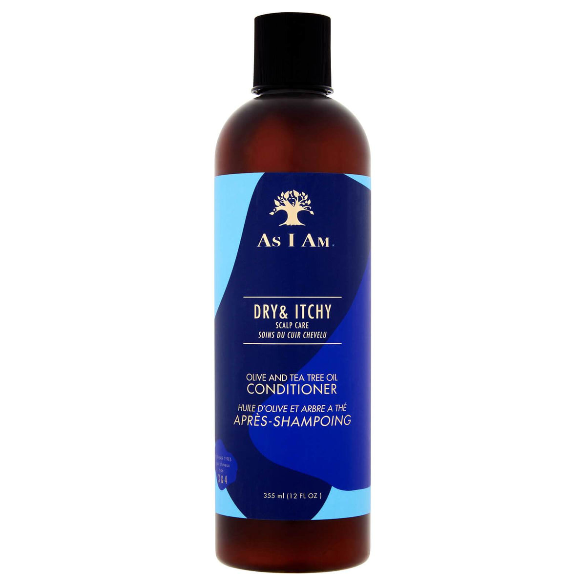 As I Am Dry and Itchy Scalp Care Olive and Tea Tree Oil Conditioner 355ml - Afroquarter 