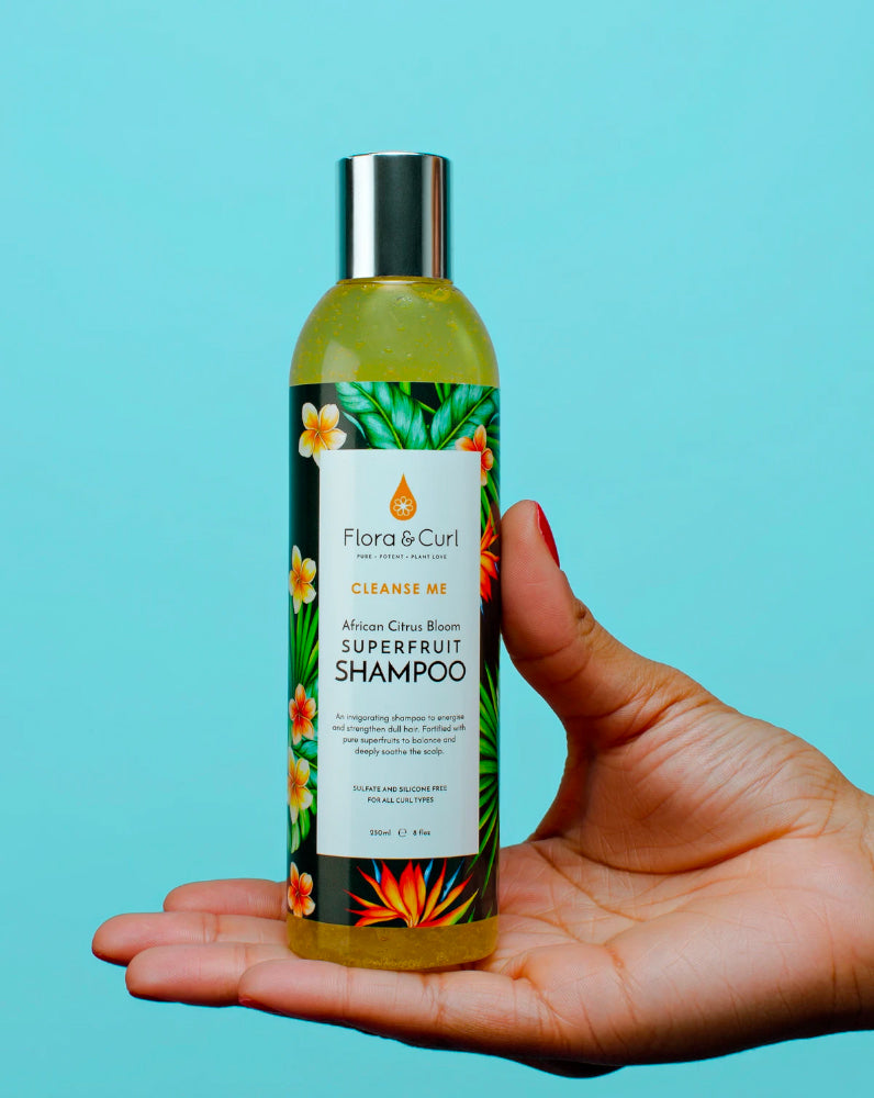 Flora & Curl African Citrus Superfruit Shampoo 300 ml - AQ Online
