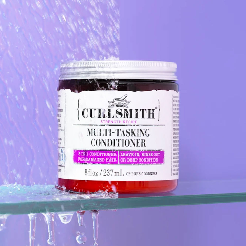 Curlsmith 3 in 1 Multi-Tasking Leave In, Rinse Out & Deep Conditioner 8 oz