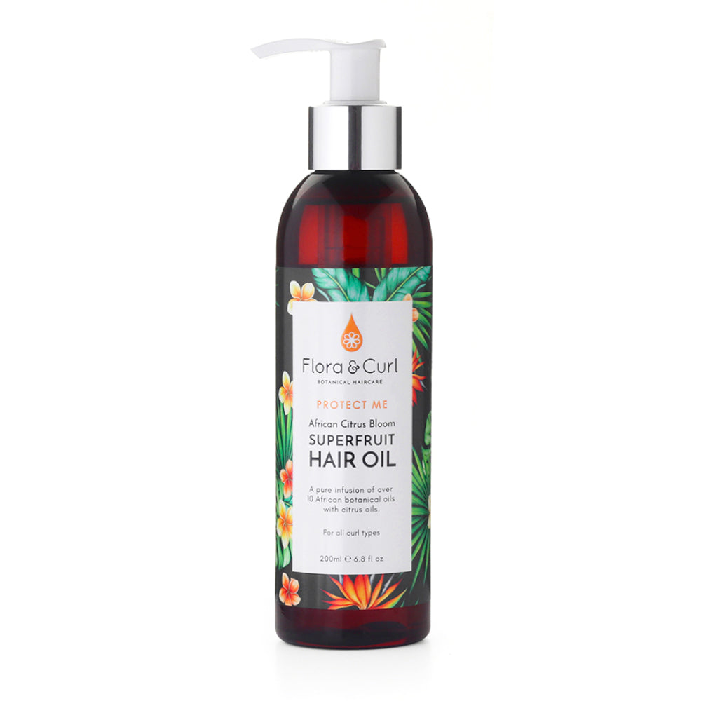 Flora & Curl African Citrus Superfruit Hair Oil 200 ml - AQ Online 