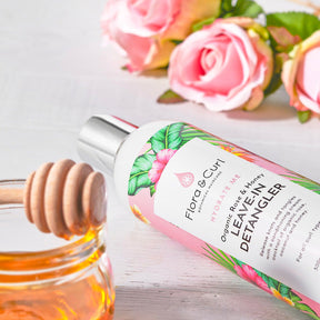 Flora & Curl Organic Rose & Honey Leave-in Detangler 300 ml- AQ Online 
