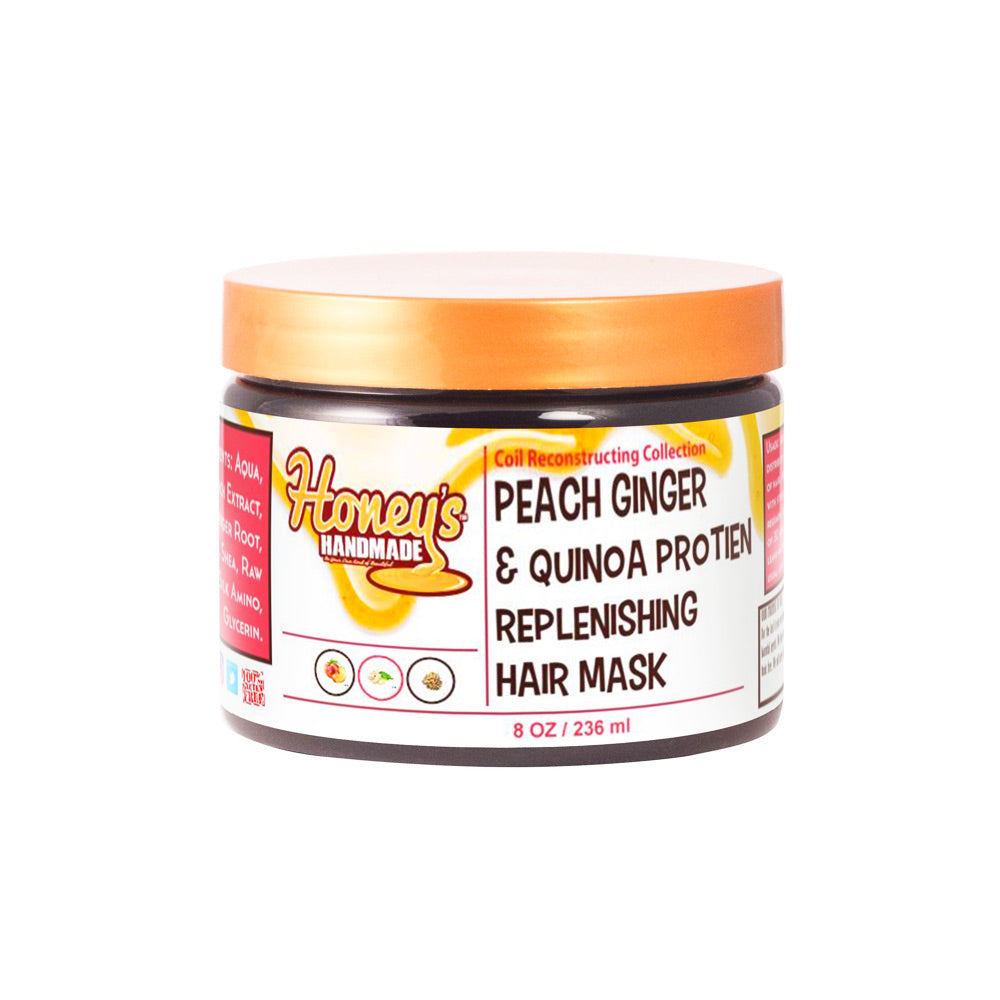 Honey's Handmade Peach Ginger and Quinoa Protein Hair Mask 8 oz- AQ Online
