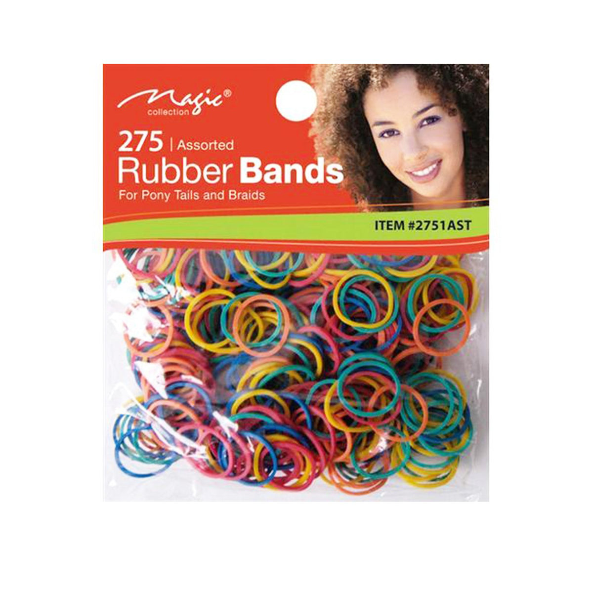 Magic 275 Colourful Rubber Bands For Hair - AQ Online