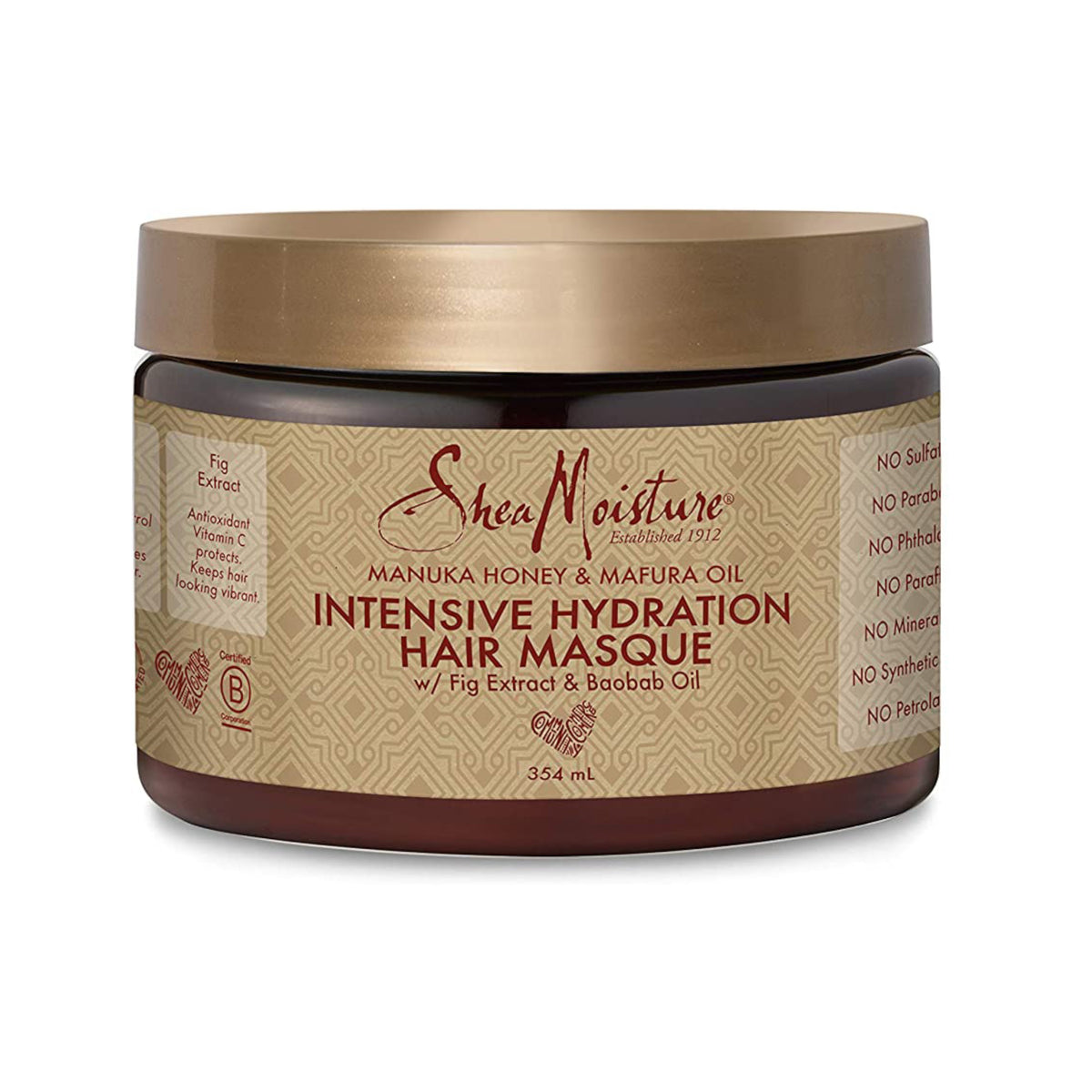 Shea Moisture Manuka Honey And Mafura Oil Intensive Hydration Hair Masque 340 g- AQ Online