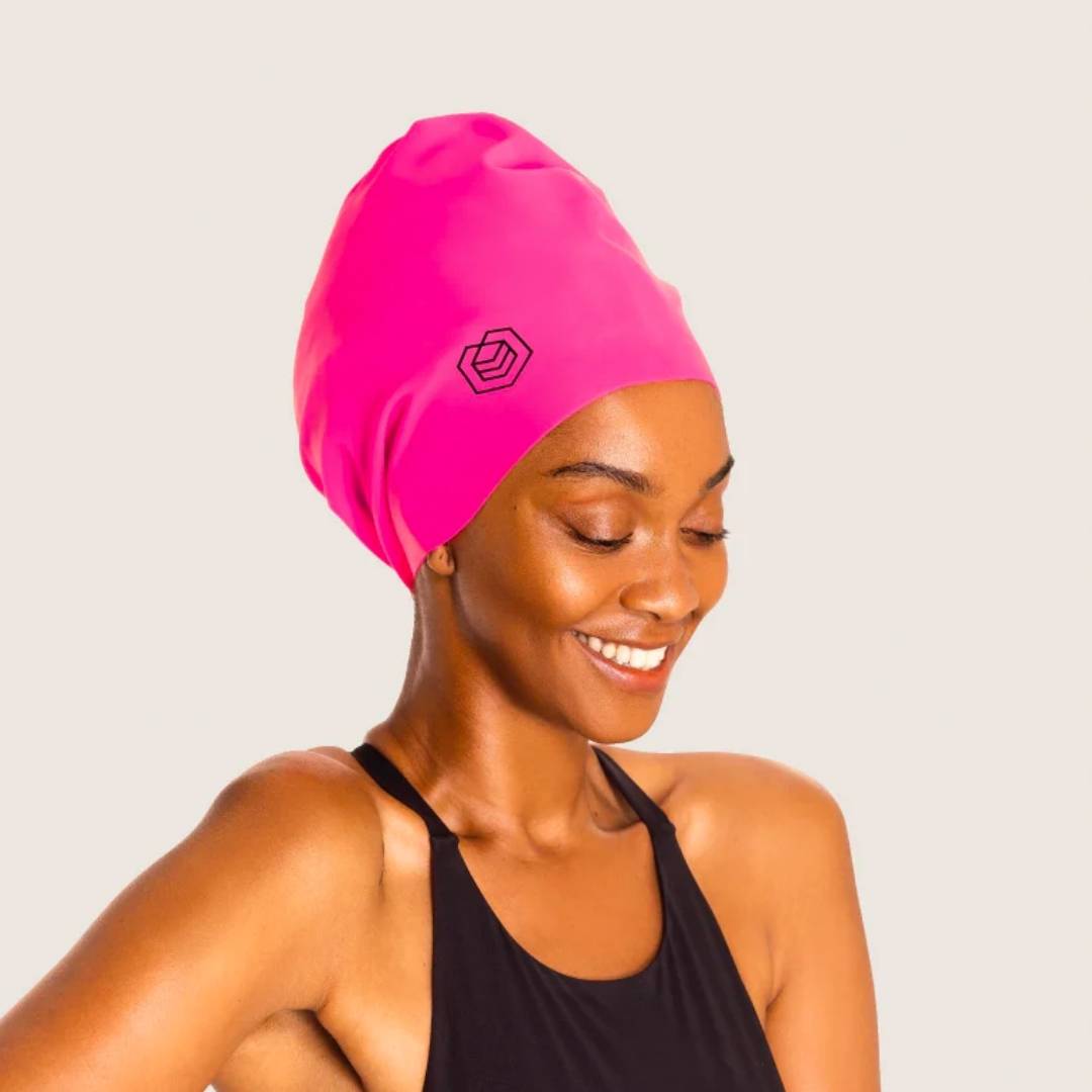 Soul Cap Neon Pink Extra Large Swim Cap For Long Hair- AQ Online