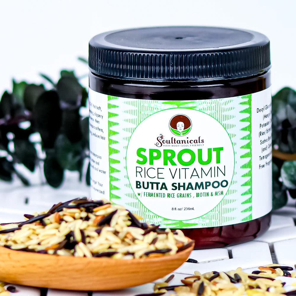 Soultanicals Sprout- Rice Vitamin Butta Shampoo 236ml- AQ Online