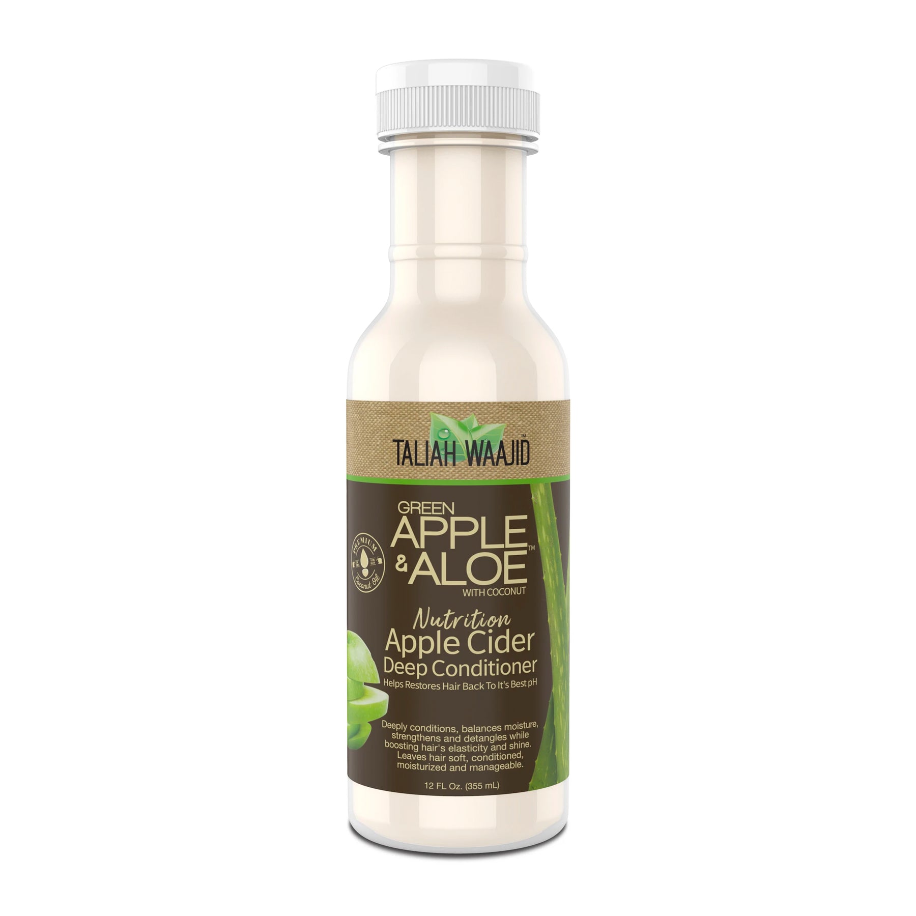 Taliah Waajid  Green Apple & Aloe Nutrition Apple Cider Deep Conditioner 12 oz- AQ Online