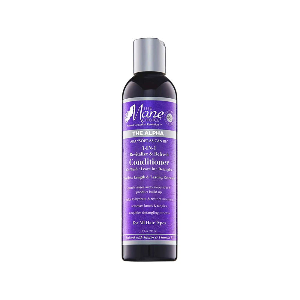 The Mane Choice Alpha Soft As Can Be 3 in 1 Co-Wash, Leave in, Detangler 8 oz