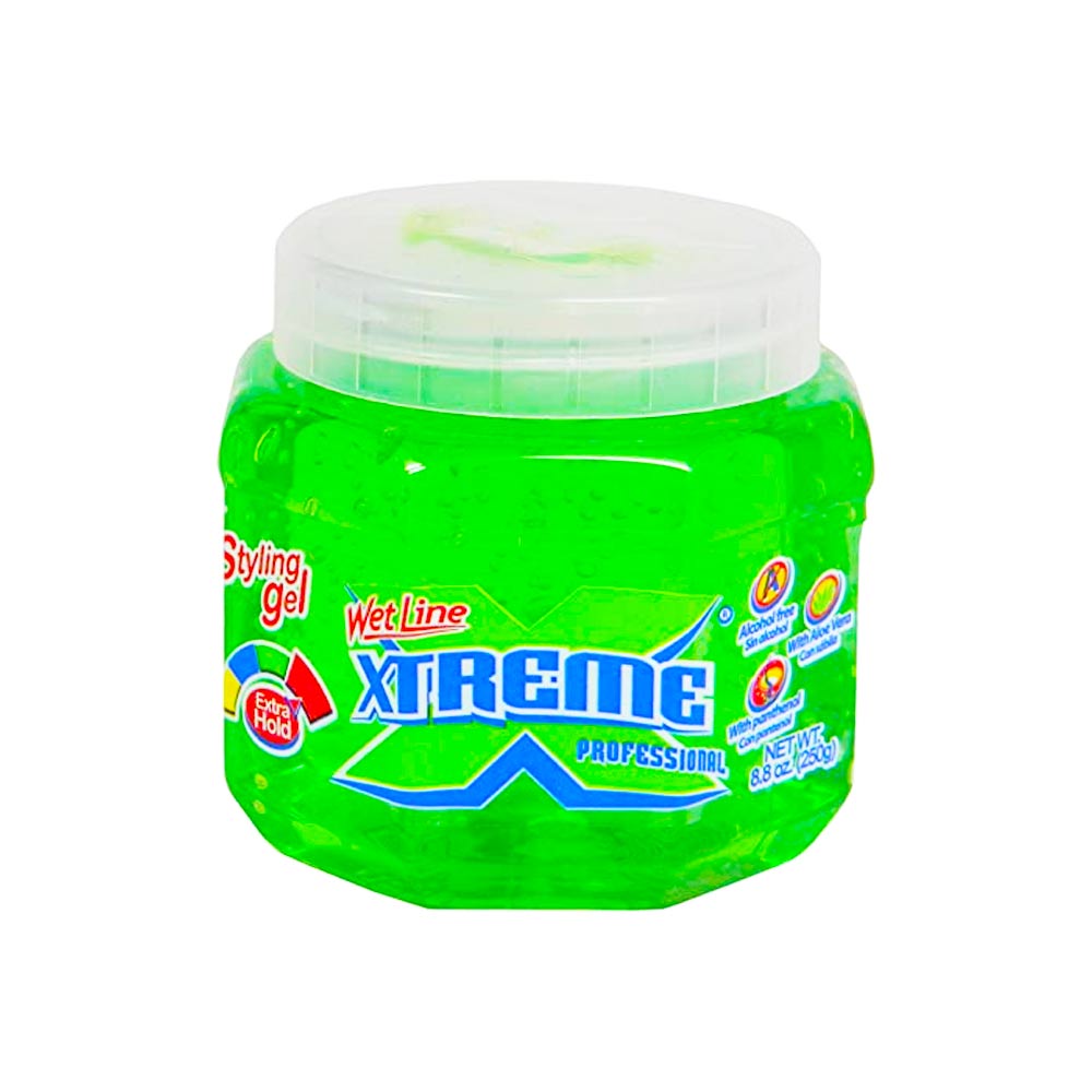 Wet Line Xtreme Professional Extra Strong Hold Gel Green 8 oz- AQ Online